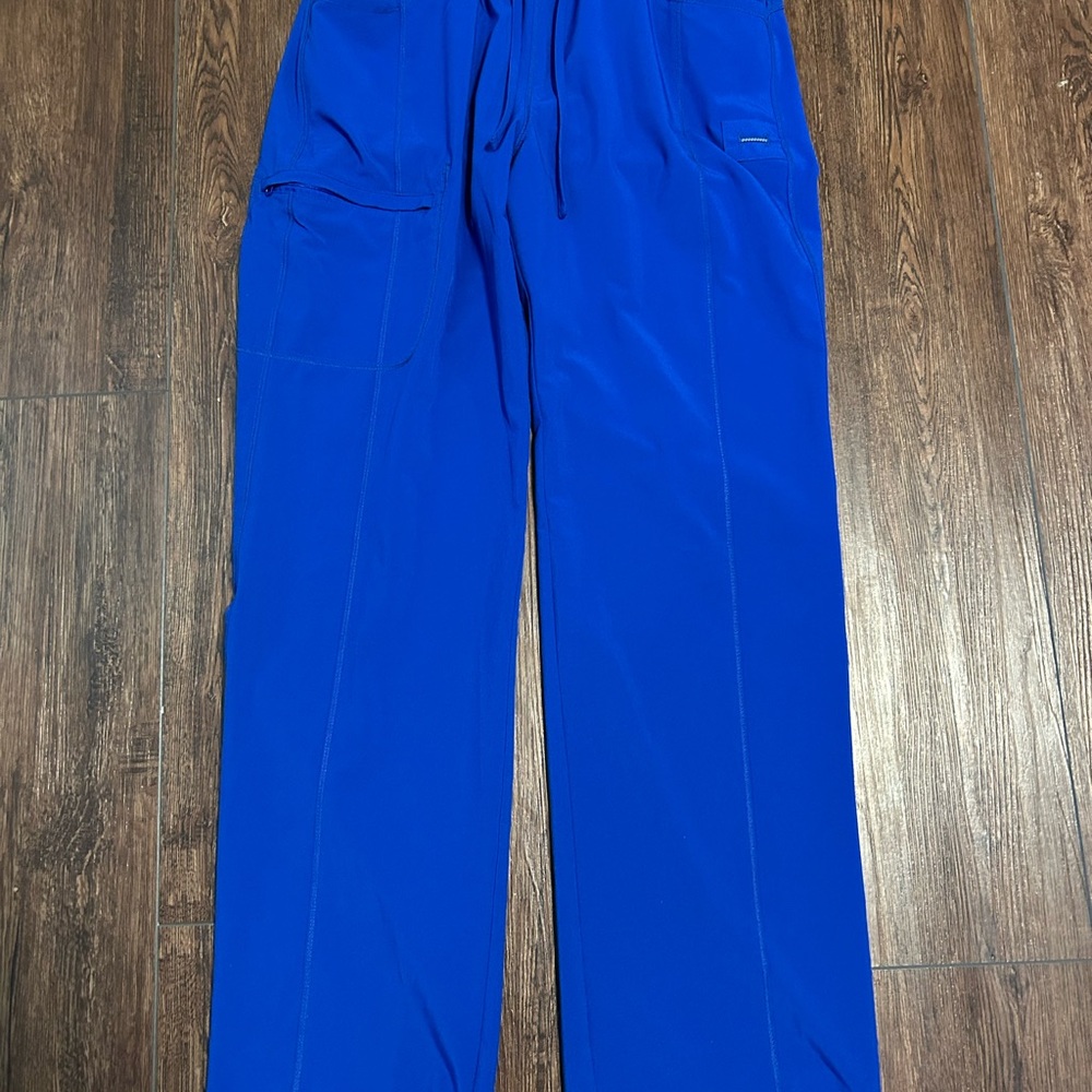 Scrub Scrubs Galaxy Blue Infinity with Straight Leg Cut and Tall Length